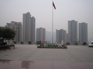 Ein gewohntes Bild: Abgase über Chinas größter Stadt Chongqing