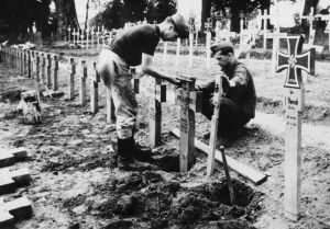 Soldatenfriedhof an der Ostfront. Quelle: Wikipedia.