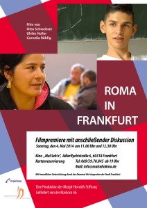 Premierenplakat des Films "Roma in Frankfurt".